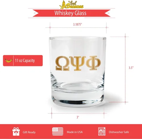 Vista 3 de BBGreek Omega Psi Phi Fraternity Parafernalia - Vasos para beber