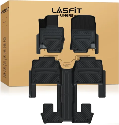 Vista 50 de LASFIT Alfombrillas para Freightliner Cascadia 2008-2017, protección para todo tipo de clima, revestimientos de automóvil de elastómero