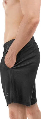 Vista 3 de NY Threads Pantalones cortos deportivos para hombre, de secado rápido, holgados, ligeros, para correr, entrenamiento, gimnasio, con bolsillos