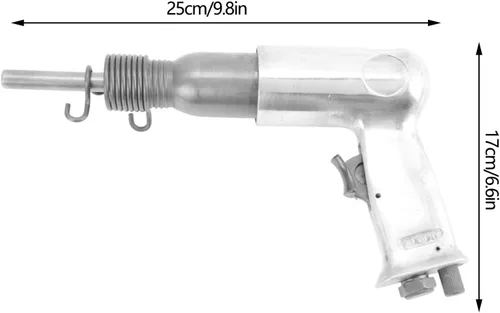 Vista 2 de 190 pistolas de remache neumáticas tipo 5.5cfm, pistolas de remache de aire de 1/4, remachadora neumática para remaches sólidos, clavos de aluminio