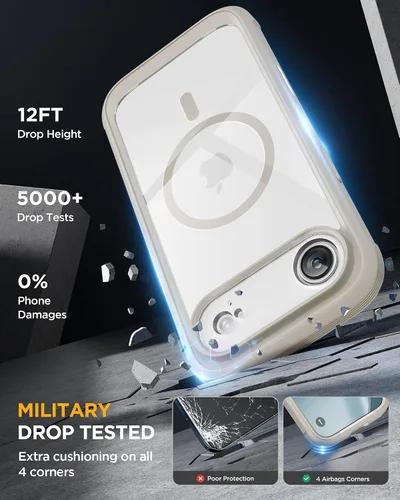 Vista 157 de Miracase Serie de vidrio para iPhone 11 de 6.1 pulgadas, funda protectora de cuerpo completo resistente mejorada con protector de pantalla de vidrio