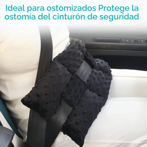 Vista 4 de Ostomía - Almohada para cinturón de seguridad, protector de estomía, funda para bolsa de ostomía, almohada para conducir, ileostomía, soporte