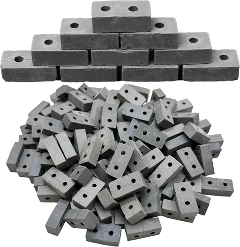 Vista 3 de Cayway 120 piezas de mini ladrillos pequeños para paisajismo, ladrillos en miniatura, ladrillos pequeños para manualidades, ladrillos falsos