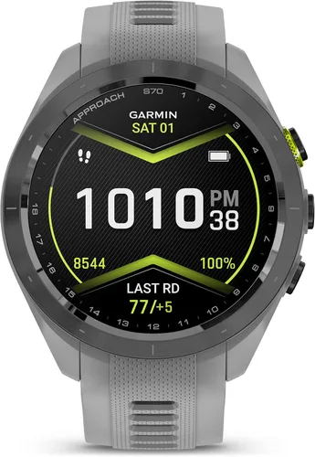 Vista 2 de Garmin Approach S70 Reloj Inteligente de Golf Mapas CourseView a Todo Color con Pantalla AMOLED Ejecución Avanzada de Tiros y Alineación de Putt