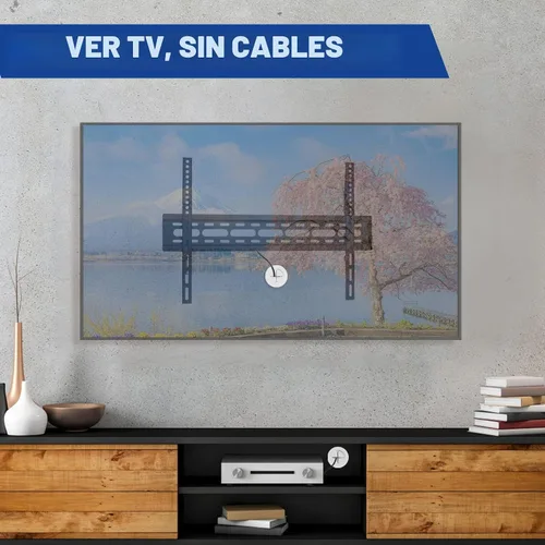 Vista 2 de Riozoo in Kit de gestión de cables de pared para montaje en pared de TV, color negro