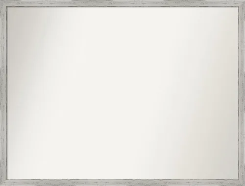 Vista 110 de Amanti Art Espejo de baño blanco para sobre el fregadero, 22 x 45 pulgadas, espejo de tocador rectangular blanco Lucie, marco de madera moderno