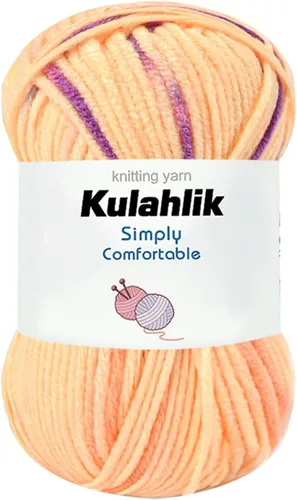 Vista 47 de 50g (1x50g) Hilo Acrílico para Crochet y Tejido, Hilo Degradado Colorido, 1 Rollo de Madejas, Hilo Acrílico Multicolor, Perfecto para Proyectos