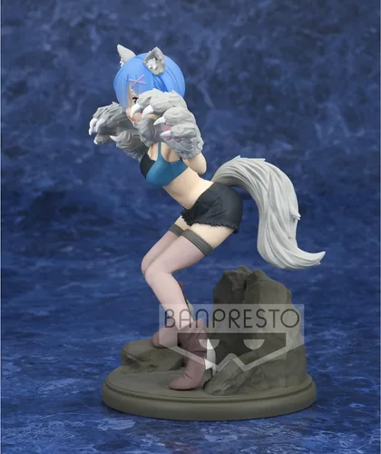 Vista 3 de Banpresto - ReZero comienza la vida en otro mundo Monster Motions Rem Statue Re:Zero Starting Life in Another World - Figura de estatua de 8