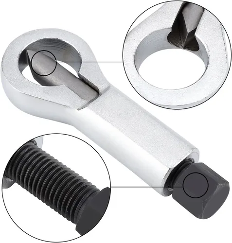 Vista 4 de Divisor de tuercas, triturador manual de tuercas, herramienta extractora de galletas, acero resistente, oxidado, dañado, corroído, atascado