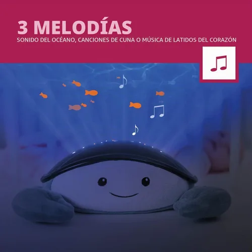 Vista 5 de Zazu Kids Proyector de música con luz nocturna para niños (Cody)