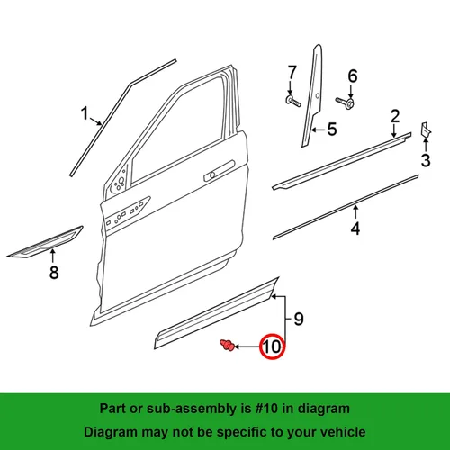 Vista 4 de 20 clips de moldeo de panel basculante para Land Rover LR112137 Defender 110, Denfender 90, para Range Rover, para Range Rover Evoque 2020-On