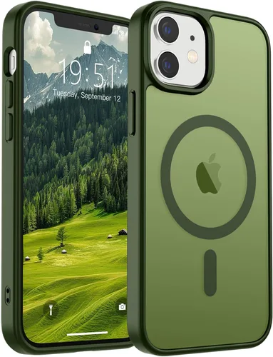 Vista 199 de SUPFINE Funda magnética para iPhone SE 2022 (3ª)/2020 (2ª), iPhone 8 (compatible con MagSafe) (protección contra caídas de grado militar), funda