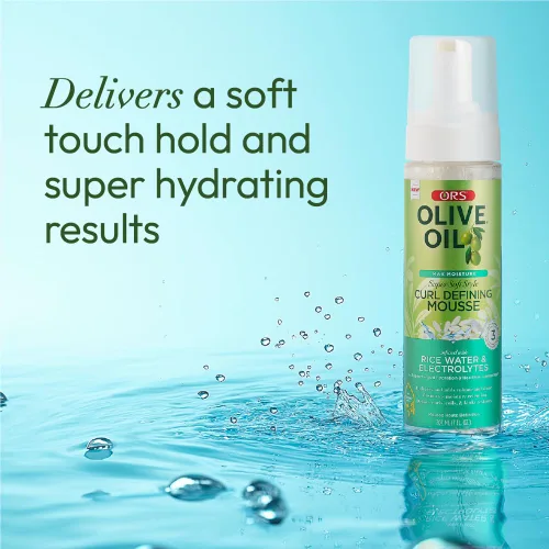 Vista 13 de ORS Aceite de oliva Max Moisture Curl Defining Mousse 7 onzas