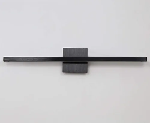 Vista 6 de Aplique de pared giratorio negro de 12 W con luz LED moderna para baño y espejo, luz blanca cálida, elegante barra de luz para baño, ideal