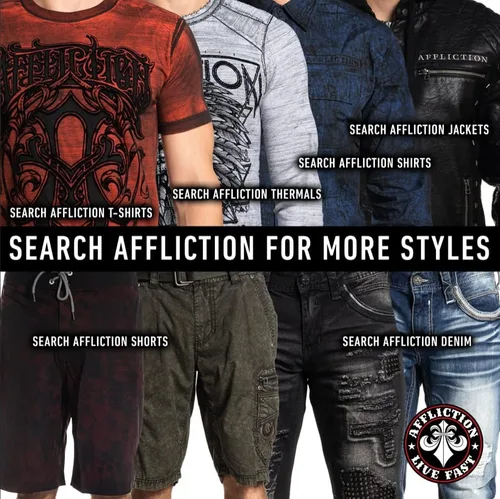 Vista 6 de Affliction Camisetas para hombre Affliction Clothing Core Classic Camisas para hombre