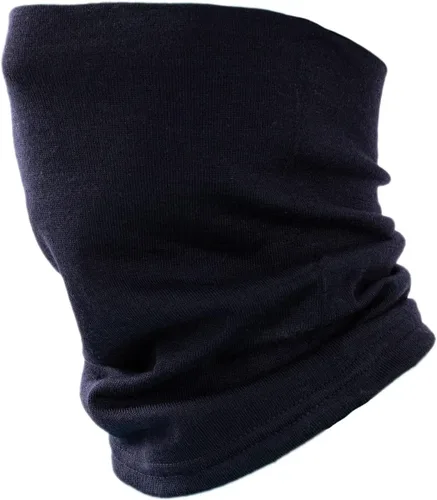 Vista 2 de Villand Polaina de cuello 100% lana merino para hombres y mujeres, calentador de cuello de doble capa sin costuras para deportes de invierno
