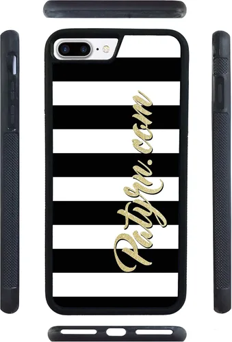 Vista 8 de Funda de goma negra con monograma de barras de flores vintage, compatible con Google Pixel 10, 10 Pro, 10 Pro XL, 9a, 9 Pro, Pixel 9, Pixel 9 Pro