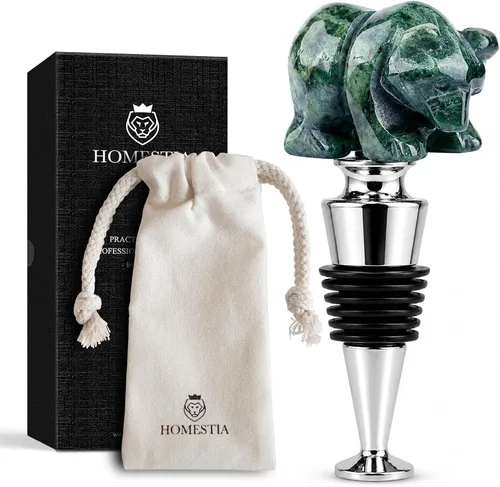 Vista 23 de Tapón de vino con calavera de Homestia, tapón de botella protector de vino, corchos de vino reutilizables para bebidas, protector de vino Negro
