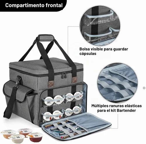 Vista 2 de CURMIO Bolsa de transporte compatible con máquina de cóctel profesional Bartesian