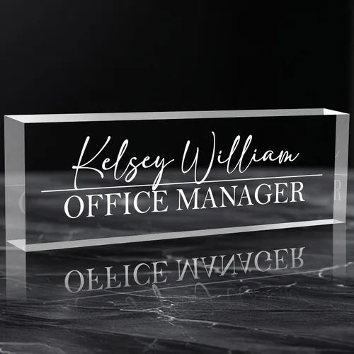 Vista 30 de Placa de nombre personalizada para escritorio, placa de nombre de escritorio personalizada, placa de nombre acrílica, accesorios de escritorio