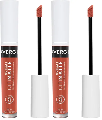 Vista 14 de COVERGIRL Outlast Ultimatte One Step 99350047205 - Color de labios líquido, Rose, Yay, Rose, 0.12 onzas líquidas, Yay, Rosé 115