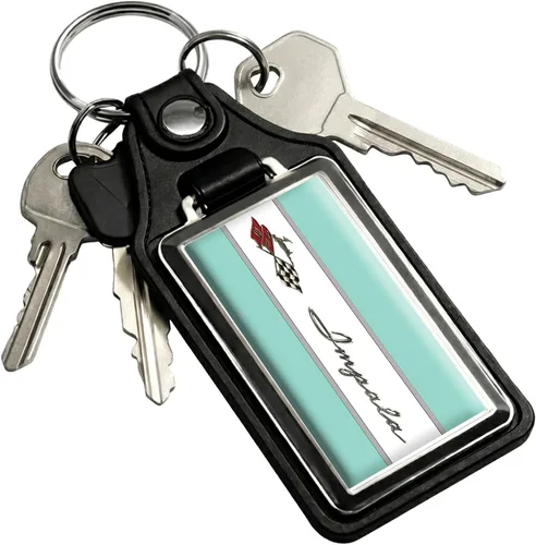 Vista 22 de Brotherhood Car Key Chain for Impala - Classic Models Keychain for Men and Oro olímpico - Guión de 1969