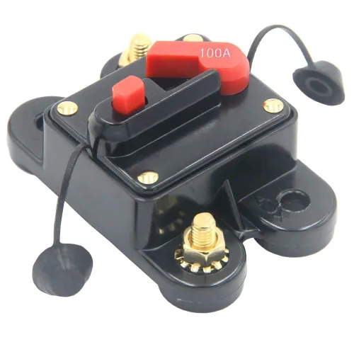 Vista 10 de Disyuntor de CC 50A con soporte de fusibles de sistema solar casero