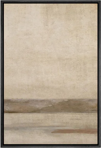 Vista 15 de SIGNWIN - Lienzo enmarcado para pared, patrón de anillo circular en negro, gris y blanco, formas abstractas, ilustraciones, arte moderno