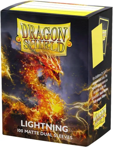Vista 32 de Dragon Shield Fundas para tarjetas de tamaño estándar doble mate 100 unidades - Fundas TCG suaves y resistentes - Compatible con Pokemon, One