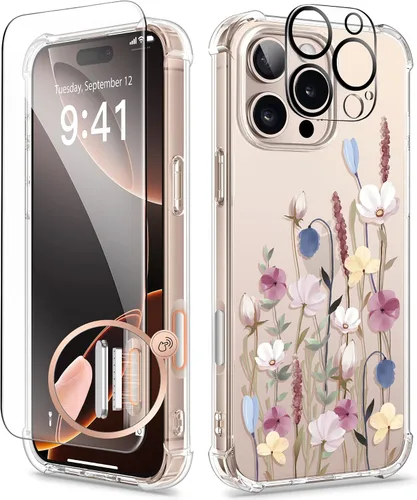 Vista 119 de GVIEWIN - Funda para iPhone 11 con protector de pantalla + protector de lente de cámara, cubierta protectora transparente suave de poliuretano