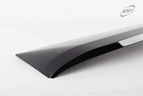 Vista 4 de Alerón de techo de viseras de ventana trasera ABS negro ahumado para Chevrolet Cruze Sedan 2011-2015