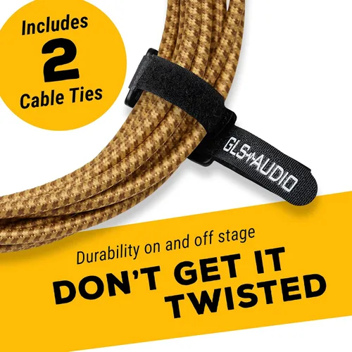 Vista 6 de GLS - Cable de conexión para micrófono de audio, 15 pies, 1 paquete de Conector de bloqueo de 3 pines, señal equilibrada, paño trenzado de tweed