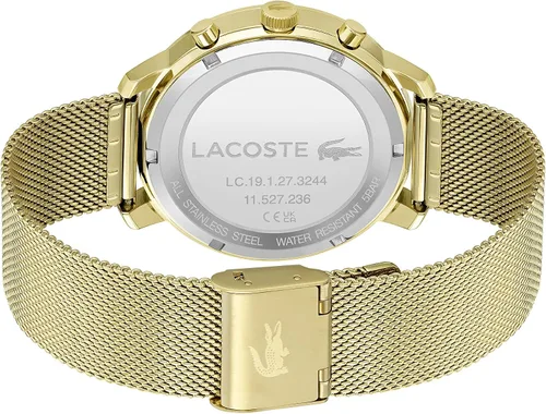 Vista 3 de Lacoste Reloj de cuarzo Replay para hombre Dorado Gold Plated Reloj de cuarzo