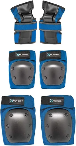 Vista 10 de Hover-1 Protective Elbow Pads, Knee Pads, Wrist Guards, Padded Shorts, Tank Top, T-Shirt - Hard PP Shells for Impact Resistance & EVA Foam