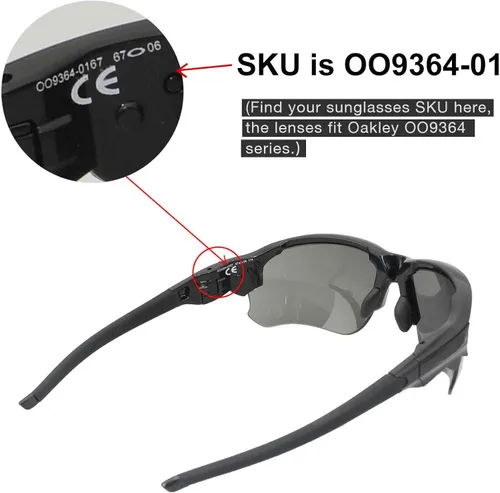 Vista 5 de walleva lentes de repuesto para Oakley Flak Draft anteojos de solMúltiples opciones disponibles