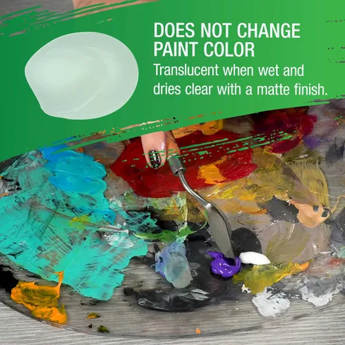 Vista 3 de U.S. Art Supply Gel acrílico transparente medio mate, 6.8 fl oz, tubo (6.7 onzas), aumenta la viscosidad y transparencia en pinturas acrílicas