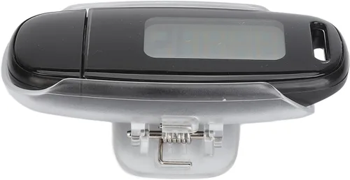 Vista 7 de Contador de pasos Pantalla LCD grande recargable por USB preciso portátil ligero podómetro con cordón para mujeres, hombres y niños (negro)
