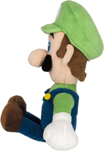 Vista 3 de Sanei Super Mario All Star Collection Luigi - Peluche de 10 pulgadas, tamaño pequeño