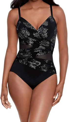 Vista 2 de Miraclesuit Traje de baño de una pieza para mujer Network Mystique con aros y control de abdomen
