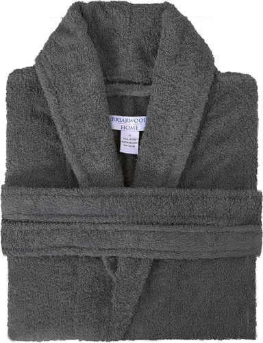 Vista 4 de Briarwood Home Premium 100% Cotton Kimono Spa Bathrobes, Luxurious Super-Soft- Absorbent Shawl Collar - Plush Long Robe