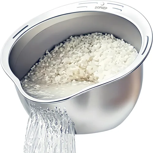 Vista 8 de Colador de arroz japonés Quinoa Lavadora de granos pequeños Limpiador de Transparente
