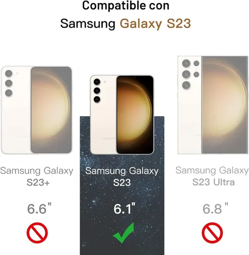 Vista 3 de JETech Protector de Pantalla de Privacidad para Samsung Galaxy S23 5G 6.1 Pulgadas con Protector de Lente de Cámara, Película de Vidrio Templado