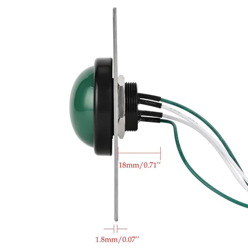 Vista 5 de Presione el botón de salida para el control de acceso de la puerta Botón de presión grande IP68 Impermeable 304 Shell de acero inoxidable NO/COM