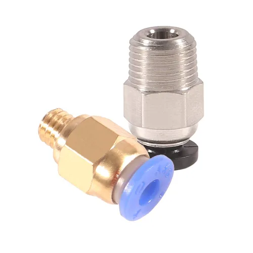 Vista 5 de PC4-M6 Conexión neumática Push to Connect + PC4-M10 Recta de montaje rápido para impresora 3D Bowden Extrusora 20pcs