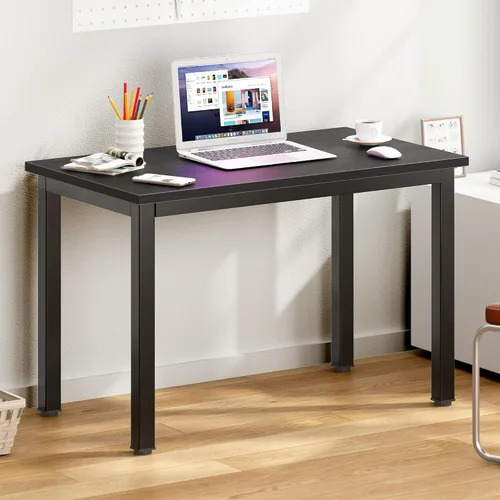 Vista 7 de DlandHome - Escritorio pequeño para computadora de 31.5 pulgadas para oficina en casa, color negro