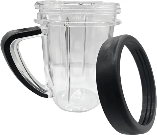 Vista 3 de Taza con mango de mezcla corta de 30 oz compatible con NutriBullet RX NBM-U0274,Pieza de repuesto nueva
