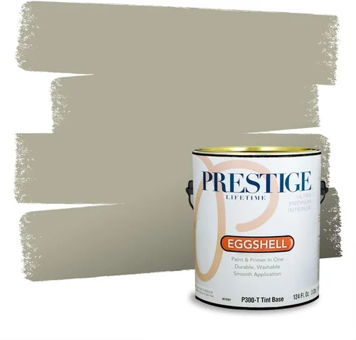 Vista 161 de Prestige Paints - Pintura exterior e imprimación en uno, 1 galón, plano, compatibilidad comparable con el color menta «Whipped Mint» de Behr