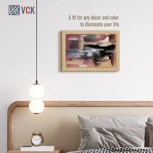 Vista 340 de VCK Marcos para póster de madera maciza de 22.375 x 34 pulgadas, marco de fotos A1 negro con montaje en pared, paquete de 3