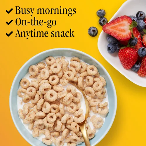 Vista 6 de Cheerios, cereales para el desayuno sin gluten saludables para el corazón, 8.9 onzas