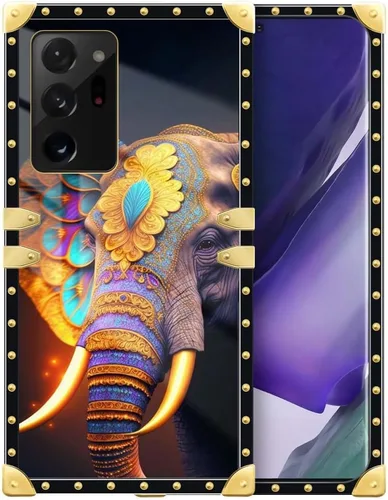 Vista 24 de Funda para Samsung Galaxy Note 20 Ultra, funda cuadrada protectora de TPU suave a prueba de golpes, Galaxy Note 20 Ultra (6.9 pulgadas)
